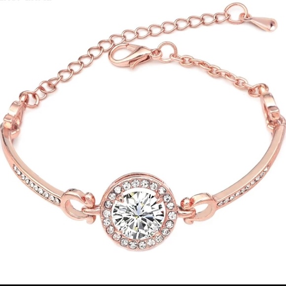 Jewelry - 18k Rose Gold Cubic Zirconia Bracelet